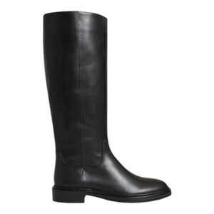 Madewell Drumgold black leather tall boot‎ riding